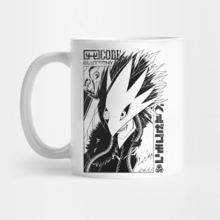 Beelzemon Black & White Mug